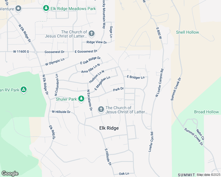 map of restaurants, bars, coffee shops, grocery stores, and more near 364 Ocampo Lane in Elk Ridge