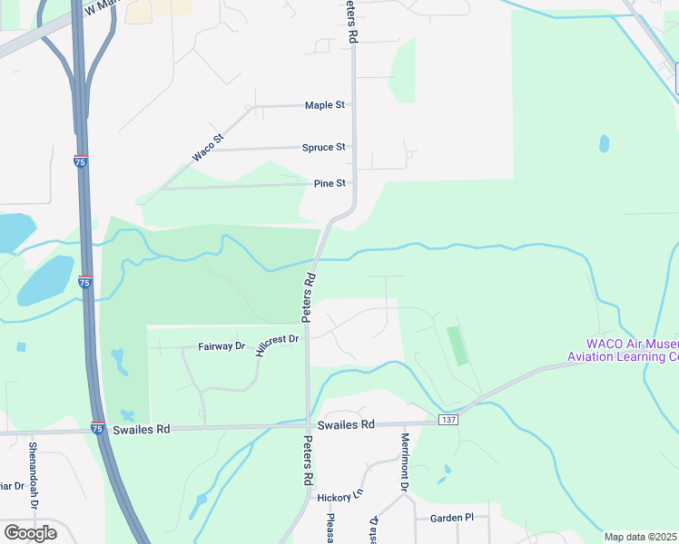map of restaurants, bars, coffee shops, grocery stores, and more near 1641 Peters Road in Troy