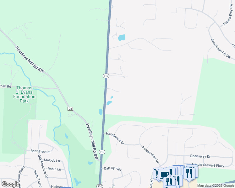 map of restaurants, bars, coffee shops, grocery stores, and more near in Pataskala