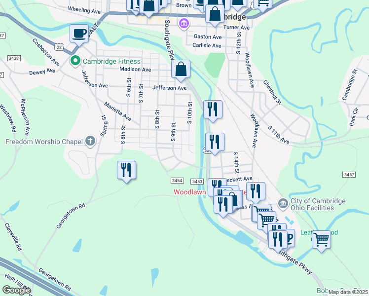 map of restaurants, bars, coffee shops, grocery stores, and more near 763 South 9th Street in Cambridge