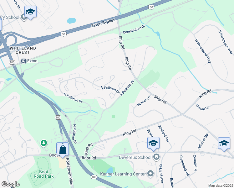 map of restaurants, bars, coffee shops, grocery stores, and more near 1001 Roundhouse Court in West Chester