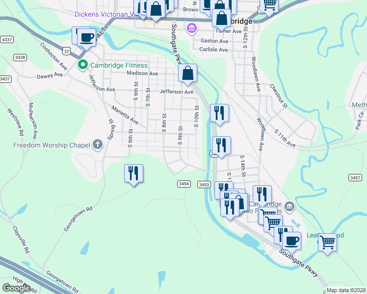 map of restaurants, bars, coffee shops, grocery stores, and more near 736 South 9th Street in Cambridge