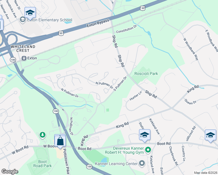 map of restaurants, bars, coffee shops, grocery stores, and more near 831 Durant Court in West Chester