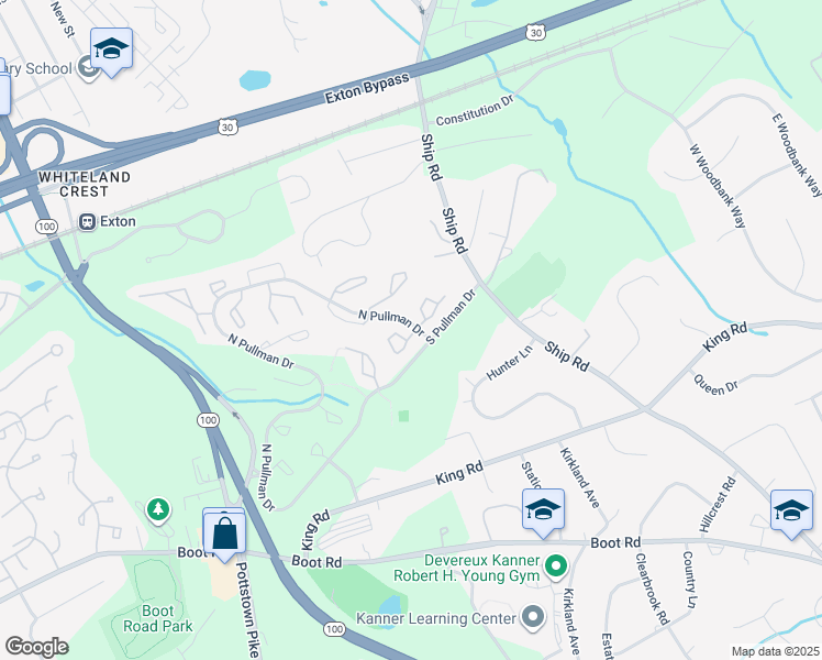 map of restaurants, bars, coffee shops, grocery stores, and more near 831 Durant Court in West Chester