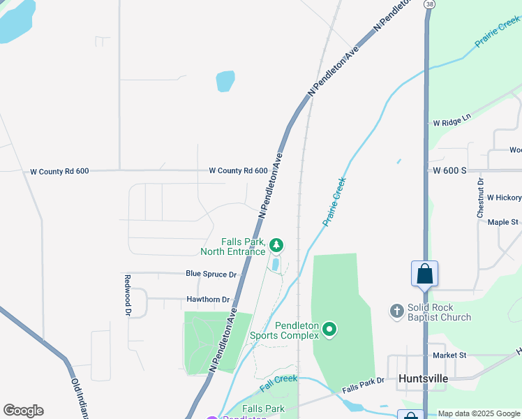 map of restaurants, bars, coffee shops, grocery stores, and more near 678 North Pendleton Avenue in Pendleton