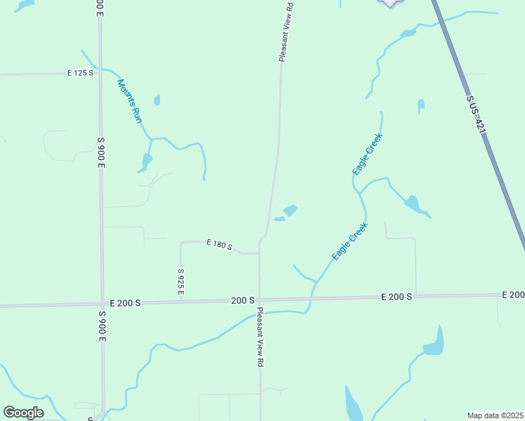 map of restaurants, bars, coffee shops, grocery stores, and more near 1730 South 950 East in Zionsville