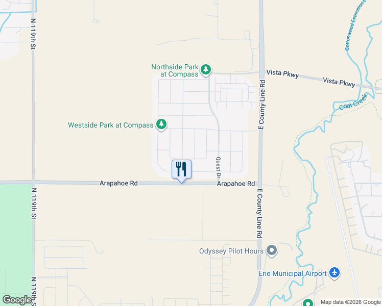 map of restaurants, bars, coffee shops, grocery stores, and more near 1858 Burke Drive in Erie
