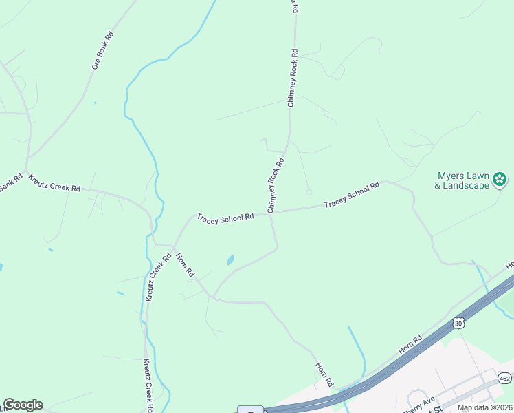 map of restaurants, bars, coffee shops, grocery stores, and more near 4977 Tracey School Rd in York