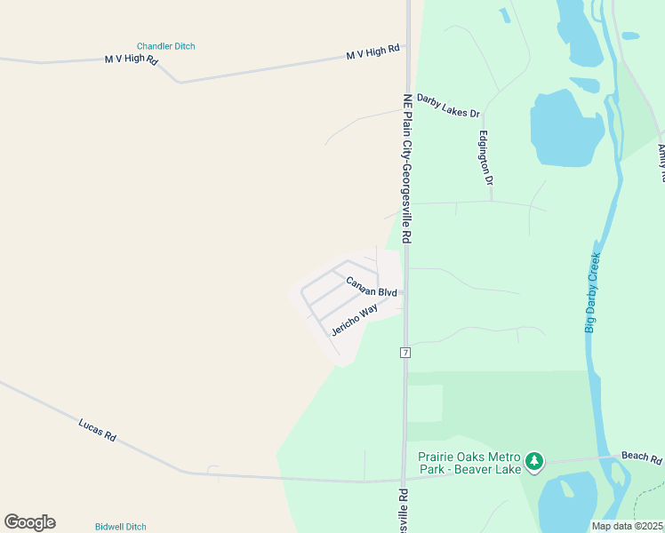 map of restaurants, bars, coffee shops, grocery stores, and more near 8321 Community Road in Plain City