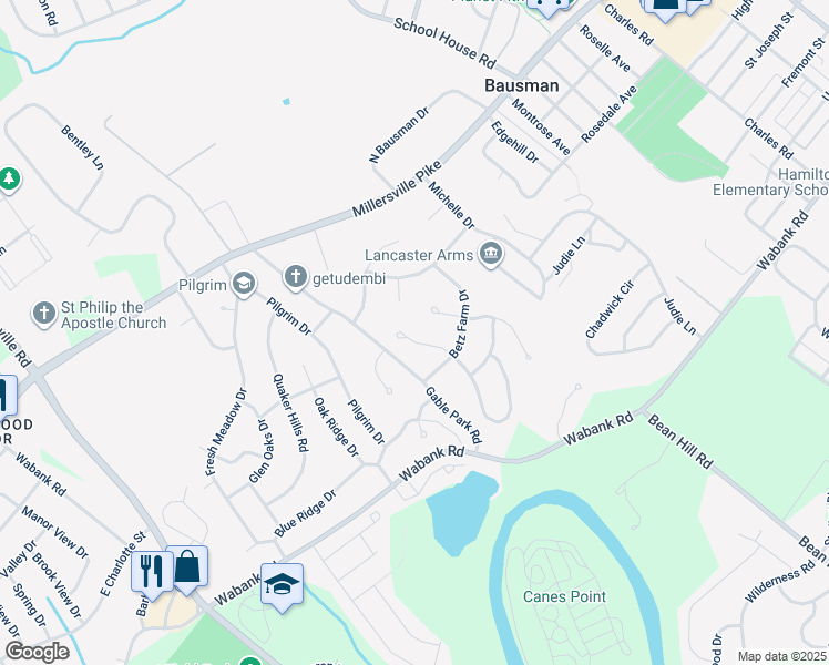 map of restaurants, bars, coffee shops, grocery stores, and more near 16 Greythorne Road in Lancaster