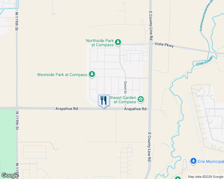 map of restaurants, bars, coffee shops, grocery stores, and more near 1875 Burke Drive in Erie