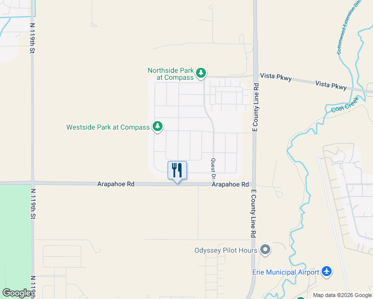map of restaurants, bars, coffee shops, grocery stores, and more near 1858 Burke Drive in Erie