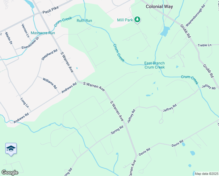 map of restaurants, bars, coffee shops, grocery stores, and more near 2 Stoneybrook Lane in Malvern