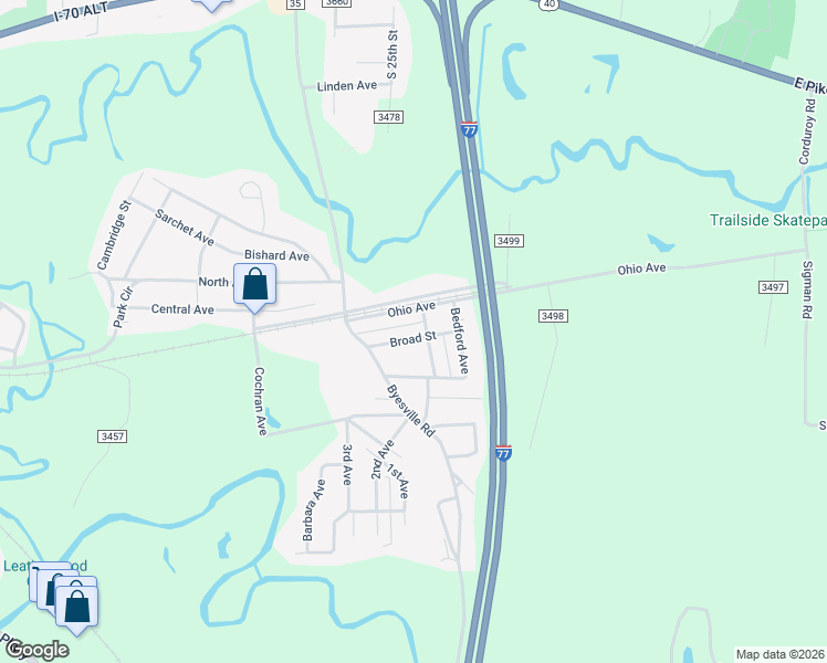 map of restaurants, bars, coffee shops, grocery stores, and more near 2465 Broad St in Cambridge