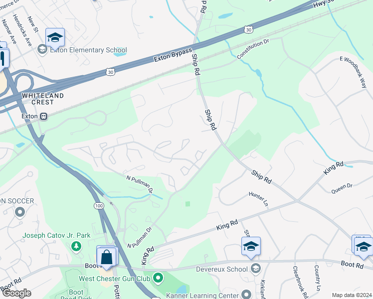map of restaurants, bars, coffee shops, grocery stores, and more near 831 Durant Court in West Chester
