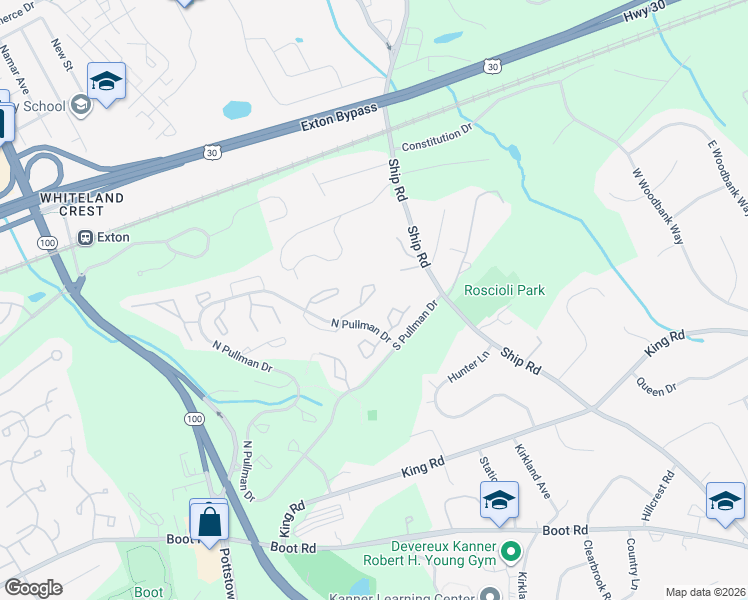 map of restaurants, bars, coffee shops, grocery stores, and more near 831 Durant Court in West Chester