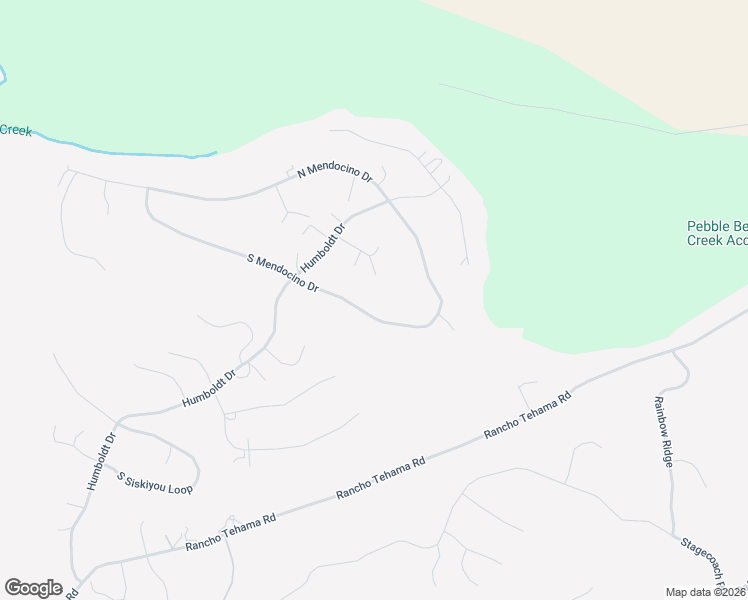 map of restaurants, bars, coffee shops, grocery stores, and more near 15900-15904 South Mendocino Drive in Red Bluff