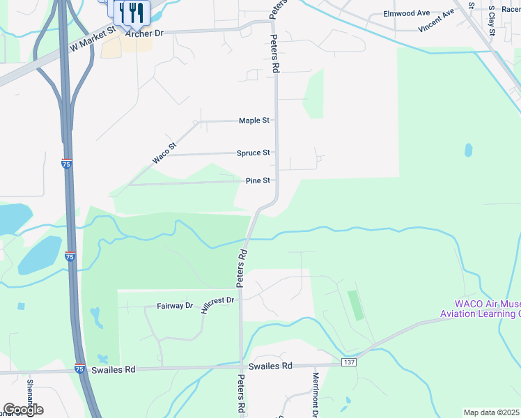map of restaurants, bars, coffee shops, grocery stores, and more near County Highway 149 in Troy