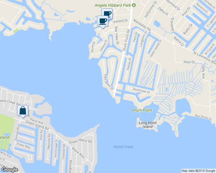 map of restaurants, bars, coffee shops, grocery stores, and more near 13 Paul Jones Drive in Brick