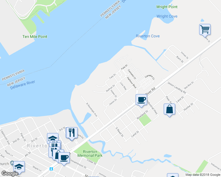 map of restaurants, bars, coffee shops, grocery stores, and more near 1604 Nathan Drive in Riverton