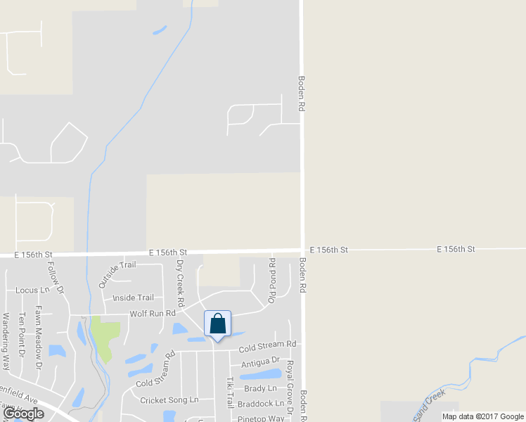 map of restaurants, bars, coffee shops, grocery stores, and more near 15811 Boden Road in Noblesville