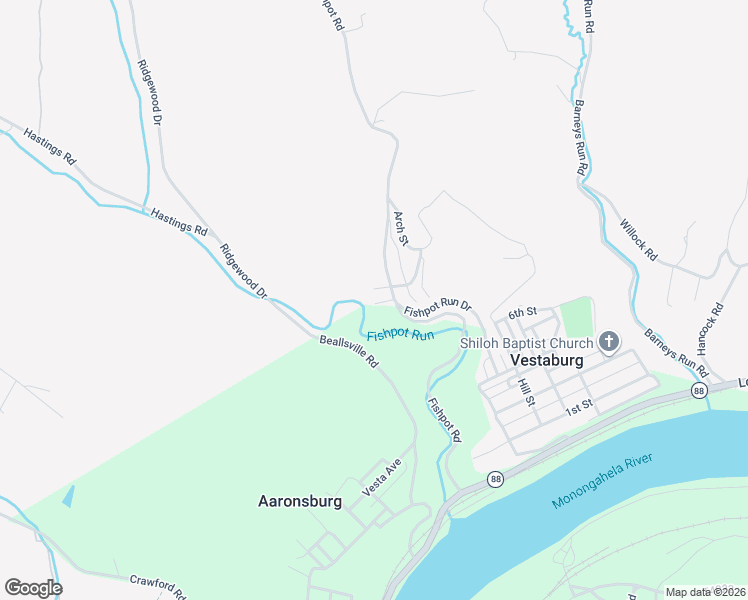 map of restaurants, bars, coffee shops, grocery stores, and more near 11 Vine Street in Vestaburg