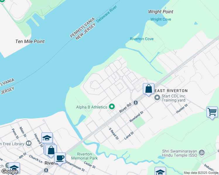 map of restaurants, bars, coffee shops, grocery stores, and more near 305 Amy Way in Riverton