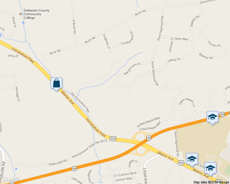 map of restaurants, bars, coffee shops, grocery stores, and more near 82 Bowman Ct in Downingtown