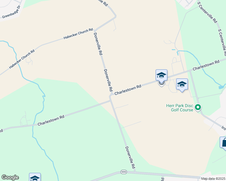 map of restaurants, bars, coffee shops, grocery stores, and more near 455 Donerville Road in Lancaster