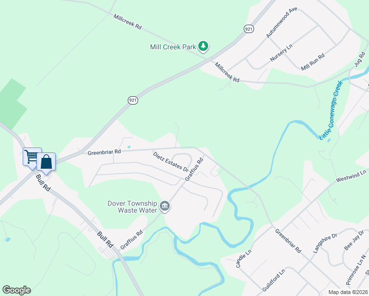 map of restaurants, bars, coffee shops, grocery stores, and more near 56 New Court in York