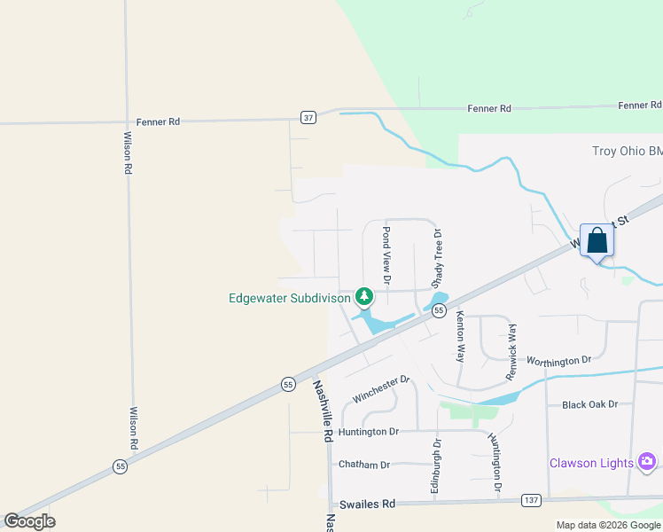 map of restaurants, bars, coffee shops, grocery stores, and more near 1148 Parkview Dr in Troy