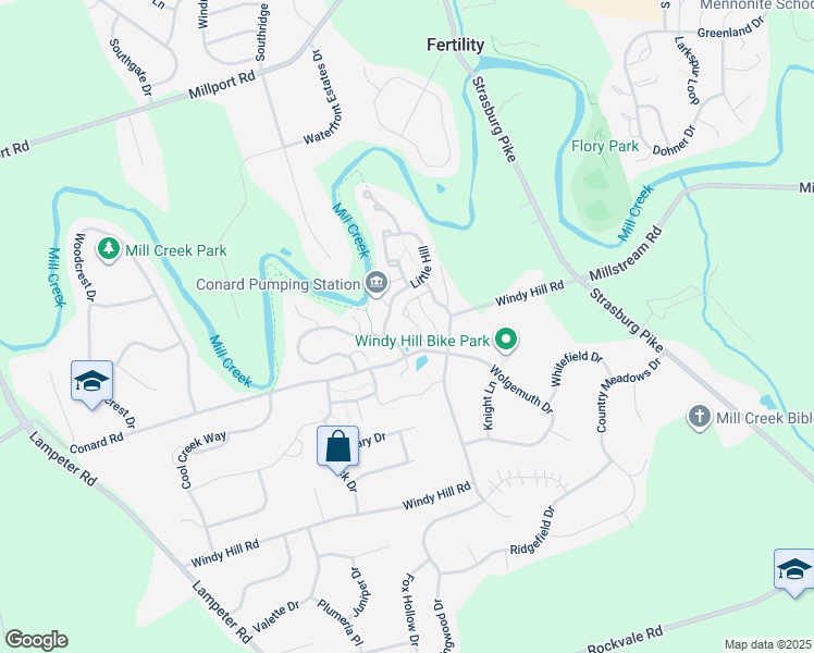 map of restaurants, bars, coffee shops, grocery stores, and more near 4 Lower Green in Lancaster