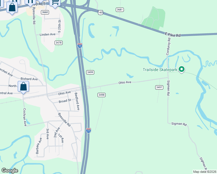 map of restaurants, bars, coffee shops, grocery stores, and more near 9 Ohio Avenue in Cambridge