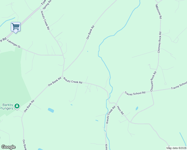 map of restaurants, bars, coffee shops, grocery stores, and more near 614 Kreutz Creek Road in York