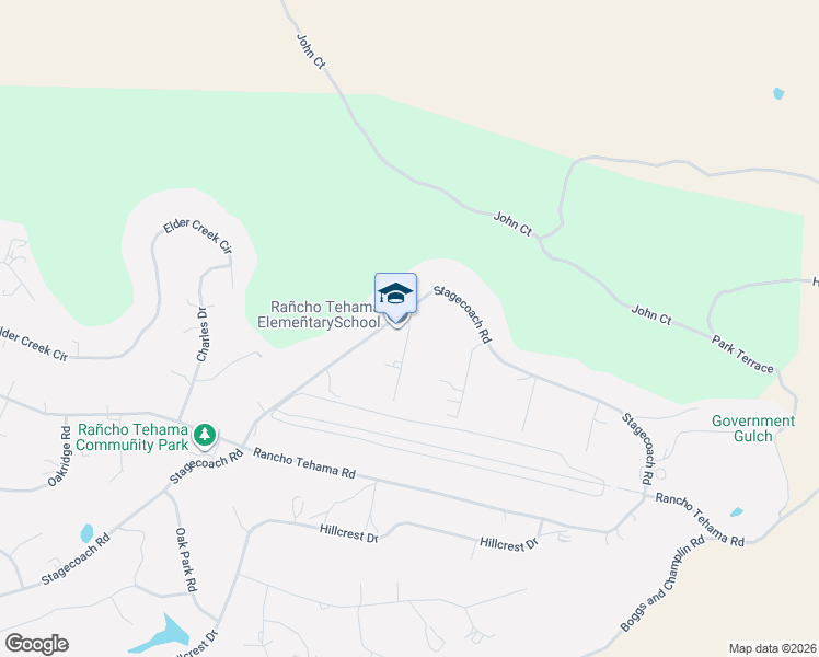 map of restaurants, bars, coffee shops, grocery stores, and more near 7529 Leisure Landing in Red Bluff