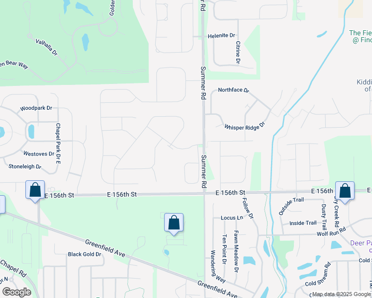 map of restaurants, bars, coffee shops, grocery stores, and more near 11802 Winnower Loop in Noblesville