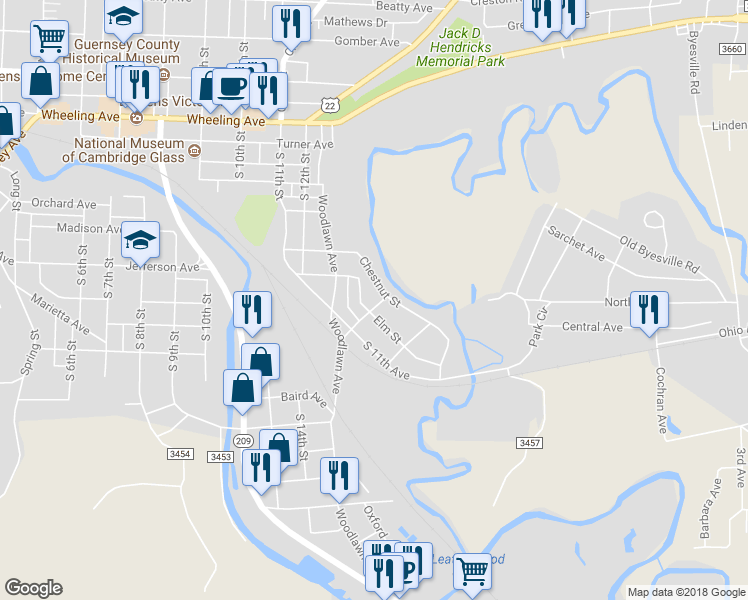 map of restaurants, bars, coffee shops, grocery stores, and more near 508 Walnut Avenue in Cambridge