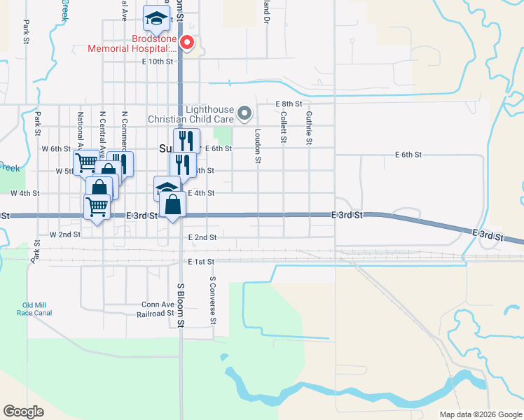 map of restaurants, bars, coffee shops, grocery stores, and more near 829 East 3rd Street in Superior