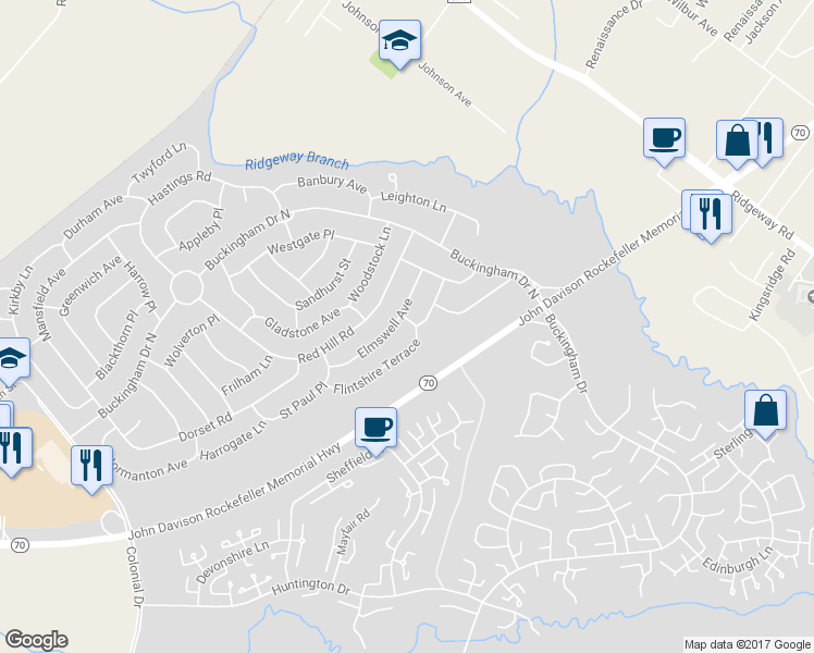 map of restaurants, bars, coffee shops, grocery stores, and more near 3 Flintshire Terrace in Manchester Township