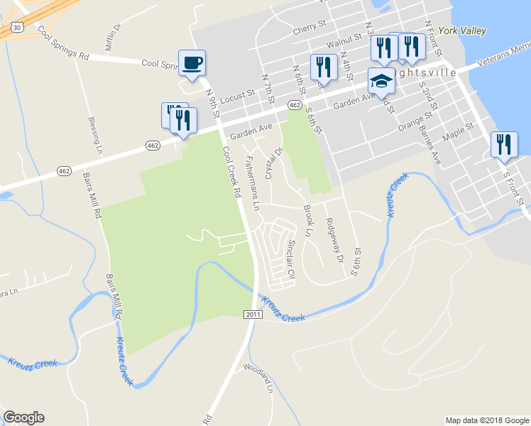 map of restaurants, bars, coffee shops, grocery stores, and more near 200 Fishermans Lane in Wrightsville
