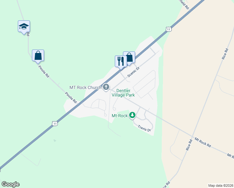 map of restaurants, bars, coffee shops, grocery stores, and more near 7500 Molly Pitcher Highway in Shippensburg