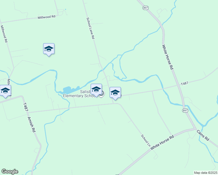 map of restaurants, bars, coffee shops, grocery stores, and more near 422 School Lane Road in Gap