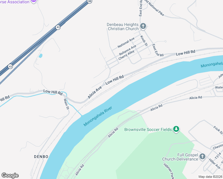 map of restaurants, bars, coffee shops, grocery stores, and more near 65 Vesta 7 Road in Brownsville