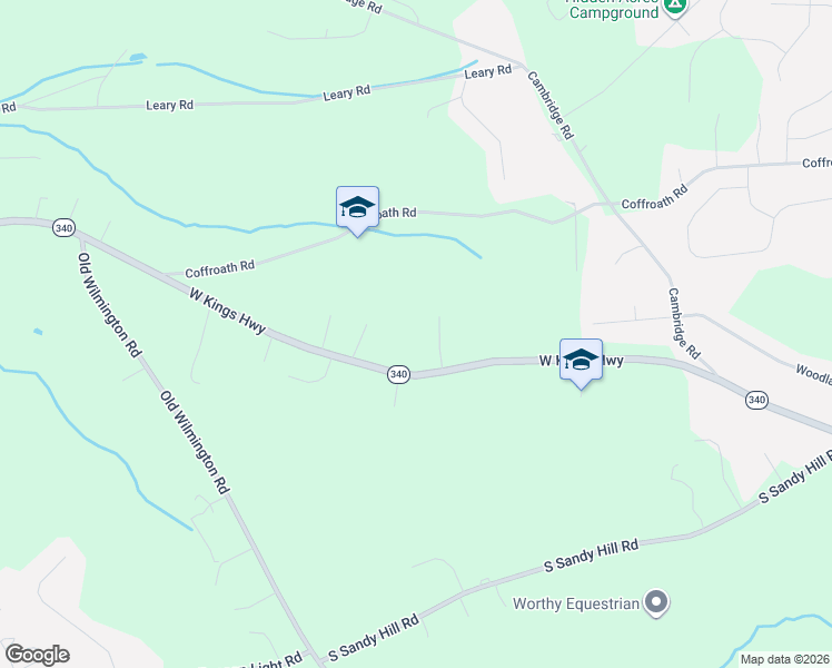 map of restaurants, bars, coffee shops, grocery stores, and more near 1115 West Kings Highway in Coatesville