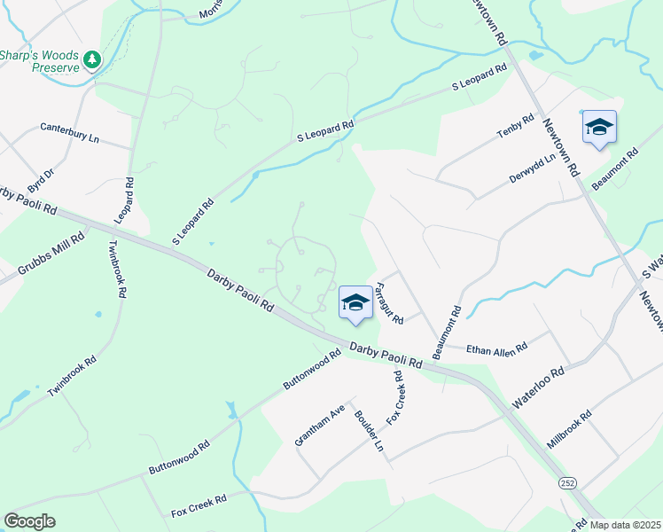 map of restaurants, bars, coffee shops, grocery stores, and more near 187 Saint Clair Circle in Berwyn