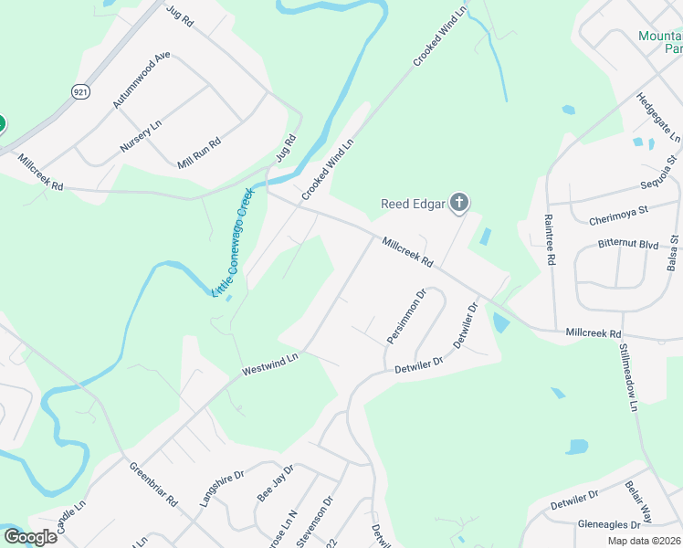 map of restaurants, bars, coffee shops, grocery stores, and more near 2988 Westwind Lane in York