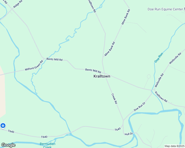 map of restaurants, bars, coffee shops, grocery stores, and more near 47 Bentz Mill Road in East Berlin