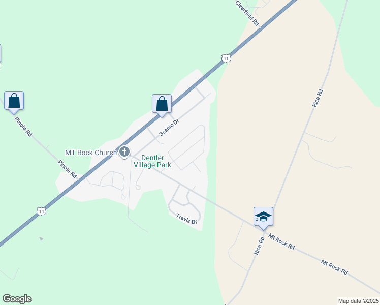 map of restaurants, bars, coffee shops, grocery stores, and more near 22 Lenwood Park in Shippensburg