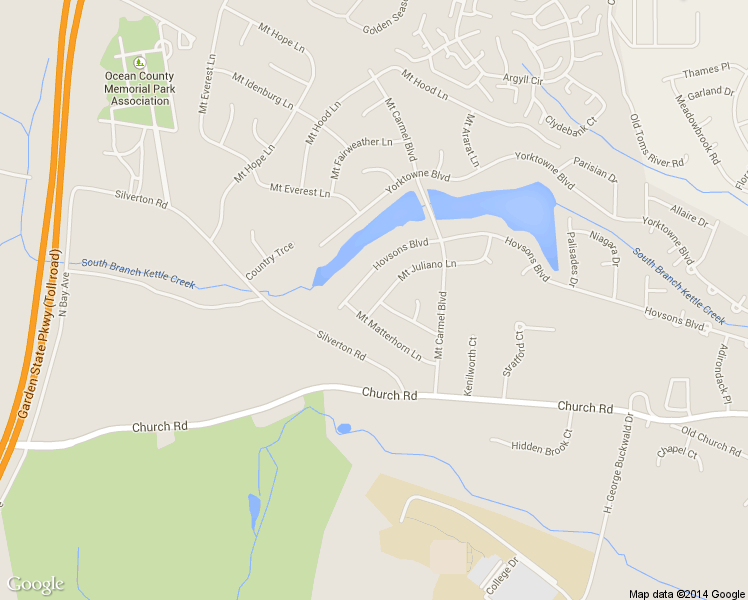map of restaurants, bars, coffee shops, grocery stores, and more near 1816 Mount Juliano Lane in Toms River