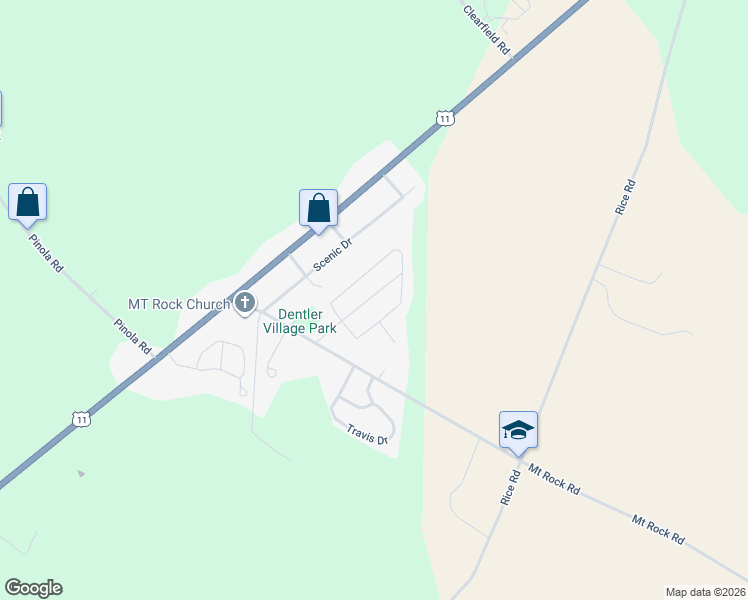 map of restaurants, bars, coffee shops, grocery stores, and more near 22 Lenwood Park in Shippensburg